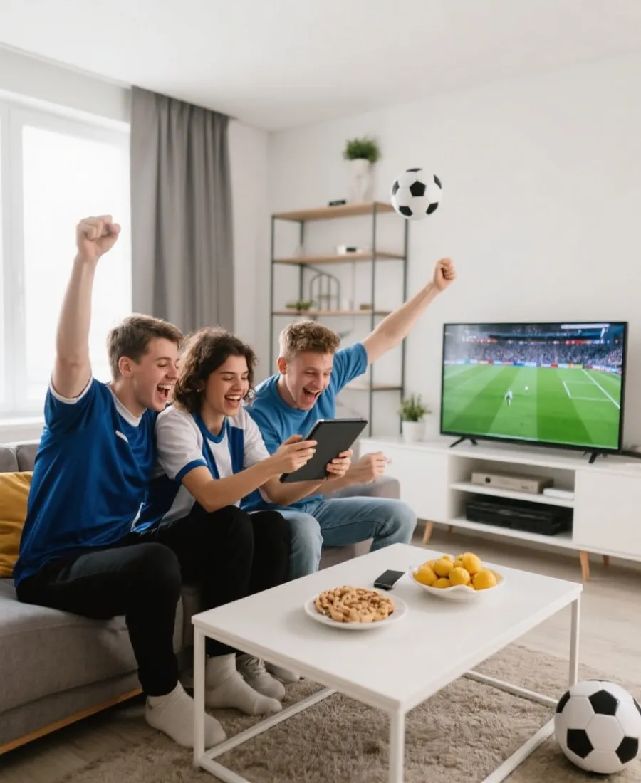 多裝置觀看世界盃示意圖